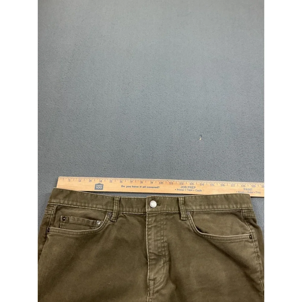 Banana‎ Republic Traveler Pants Mens 37x31 Green Slim Fit Stretch 5 Pocket Chino